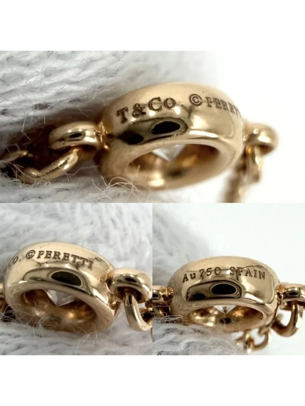 Tiffany & Co Ring Elsa Peretti by the Yard Pink Gold Diamond